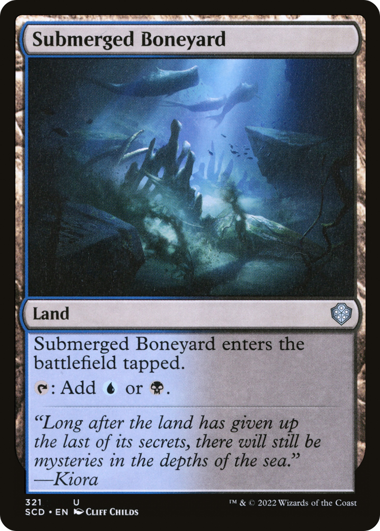 Submerged Boneyard [Starter Commander Decks] | Cards and Coasters CA