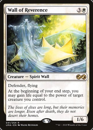 Wall of Reverence [Ultimate Masters] | Cards and Coasters CA