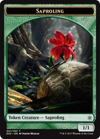 Saproling // Treasure (010) Double-sided Token [Explorers of Ixalan] | Cards and Coasters CA