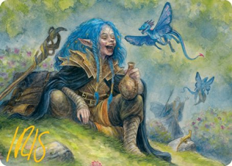 Feywild Trickster Art Card (Gold-Stamped Signature) [Dungeons & Dragons: Adventures in the Forgotten Realms Art Series] | Cards and Coasters CA