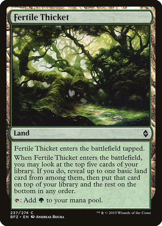 Fertile Thicket [Battle for Zendikar] | Cards and Coasters CA