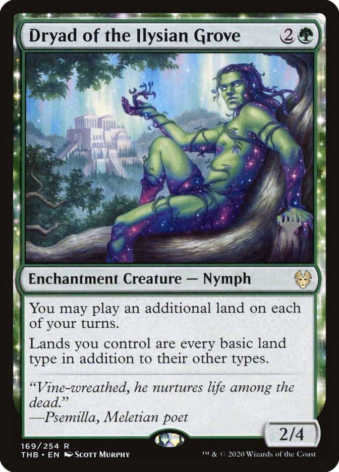 Dryad of the Ilysian Grove (Promo Pack) [Theros Beyond Death Promos] | Cards and Coasters CA