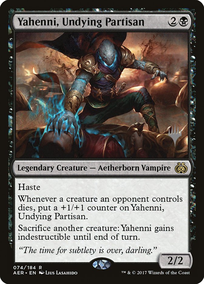 Yahenni, Undying Partisan (Promo Pack) [Aether Revolt Promos] | Cards and Coasters CA