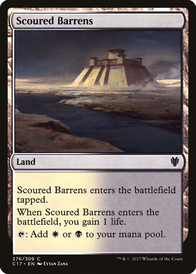Scoured Barrens [Commander 2017] | Cards and Coasters CA