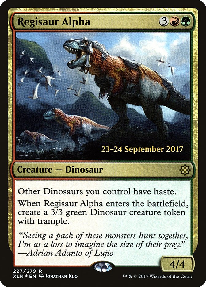 Regisaur Alpha  [Ixalan Prerelease Promos] | Cards and Coasters CA