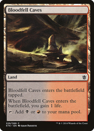 Bloodfell Caves [Khans of Tarkir] | Cards and Coasters CA