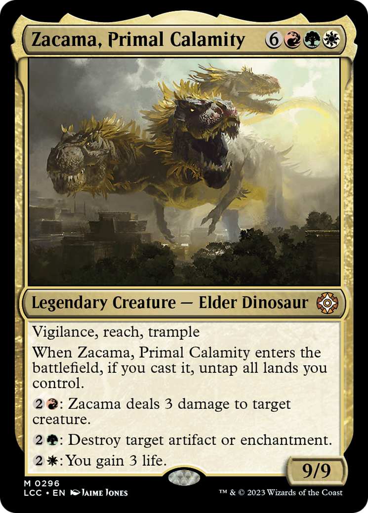 Zacama, Primal Calamity [The Lost Caverns of Ixalan Commander] | Cards and Coasters CA