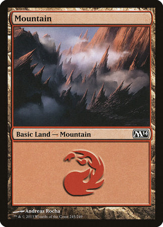 Mountain (245) [Magic 2014] | Cards and Coasters CA