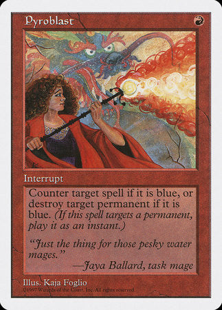 Pyroblast [Fifth Edition] | Cards and Coasters CA