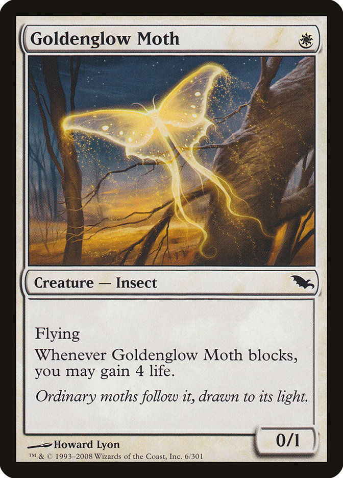 Goldenglow Moth [Shadowmoor] | Cards and Coasters CA