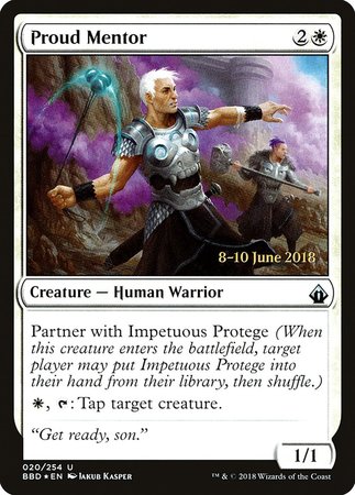 Proud Mentor [Battlebond Promos] | Cards and Coasters CA