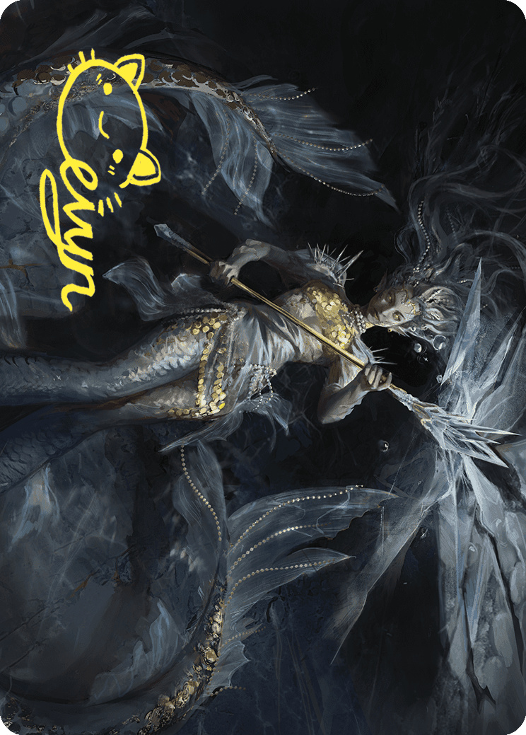 Sharae of Numbing Depths Art Card (Gold-Stamped Signature) [Wilds of Eldraine Art Series] | Cards and Coasters CA