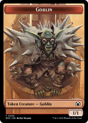 Goblin // Sliver Double-Sided Token [March of the Machine Commander Tokens] | Cards and Coasters CA