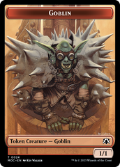 Goblin // Eldrazi Double-Sided Token [March of the Machine Commander Tokens] | Cards and Coasters CA