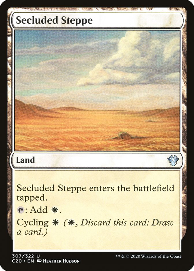 Secluded Steppe [Commander 2020] | Cards and Coasters CA