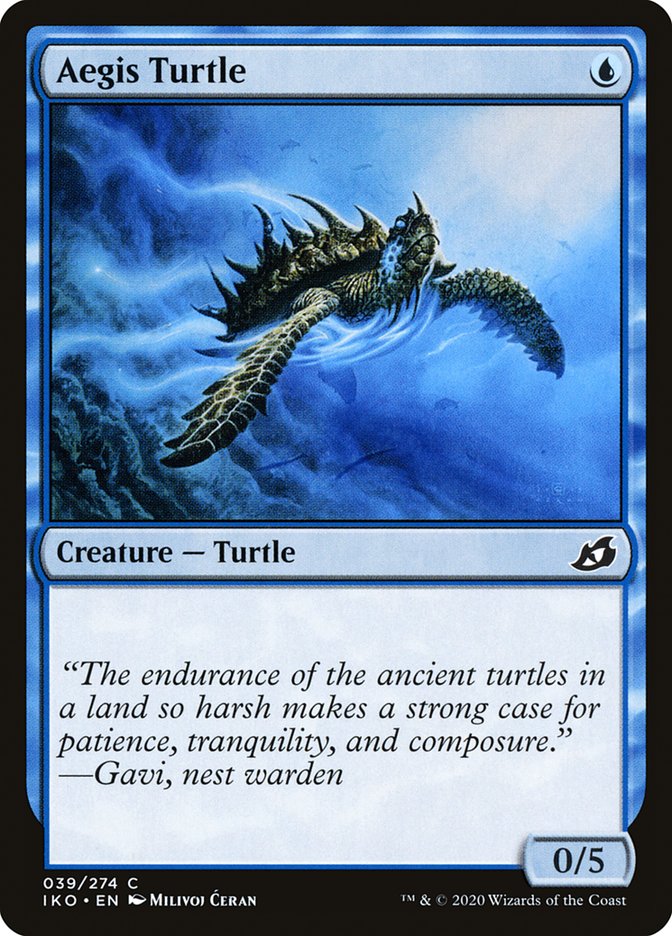 Aegis Turtle [Ikoria: Lair of Behemoths] | Cards and Coasters CA