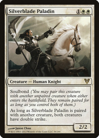 Silverblade Paladin [Avacyn Restored] | Cards and Coasters CA