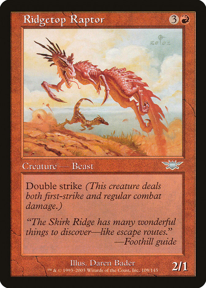 Ridgetop Raptor [Legions] | Cards and Coasters CA