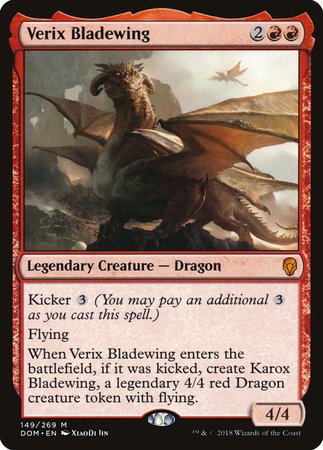 Verix Bladewing [Dominaria] | Cards and Coasters CA