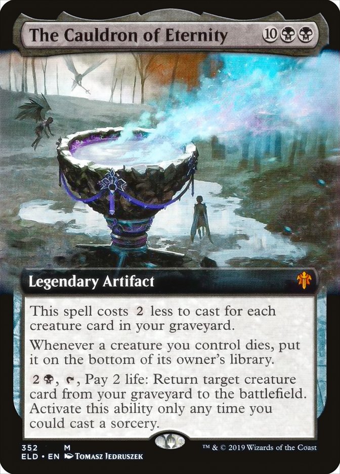 The Cauldron of Eternity (Extended Art) [Throne of Eldraine] | Cards and Coasters CA