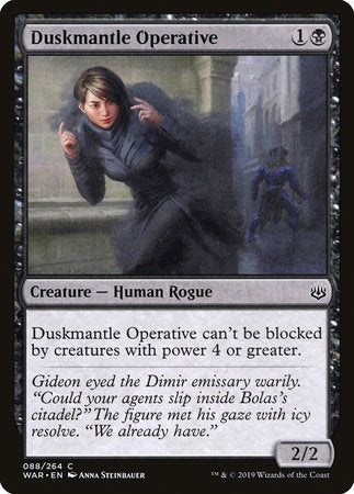 Duskmantle Operative [War of the Spark] | Cards and Coasters CA