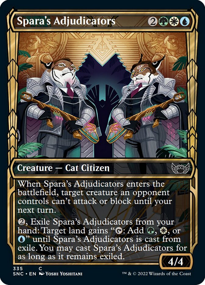 Spara's Adjudicators (Showcase Golden Age) [Streets of New Capenna] | Cards and Coasters CA