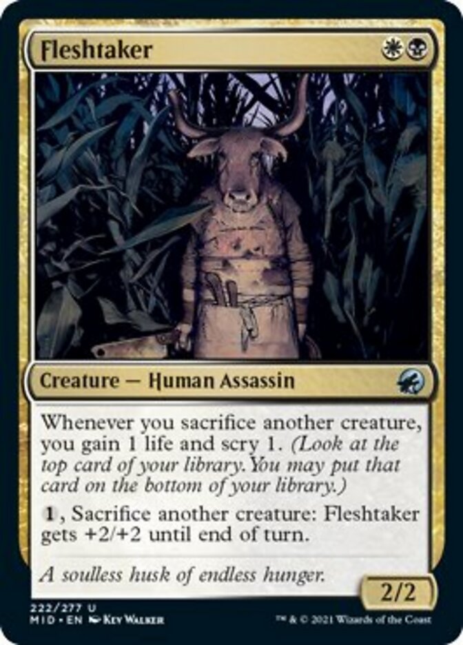 Fleshtaker [Innistrad: Midnight Hunt] | Cards and Coasters CA