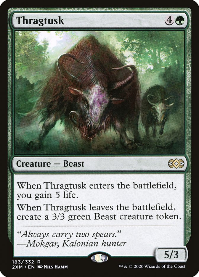 Thragtusk [Double Masters] | Cards and Coasters CA