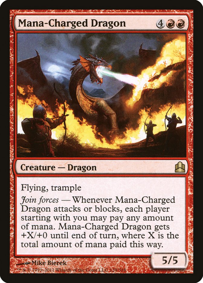 Mana-Charged Dragon [Commander 2011] | Cards and Coasters CA