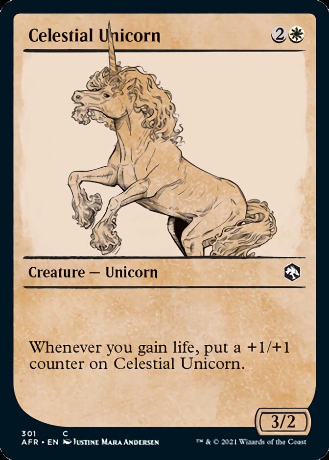 Celestial Unicorn (Showcase) [Dungeons & Dragons: Adventures in the Forgotten Realms] | Cards and Coasters CA