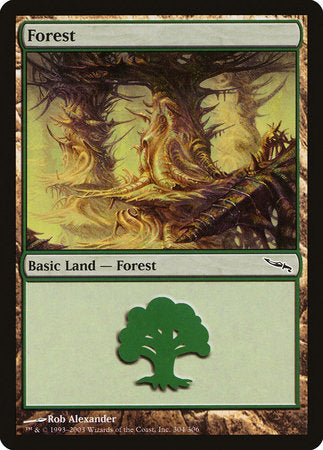 Forest (304) [Mirrodin] | Cards and Coasters CA