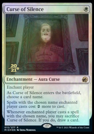 Curse of Silence [Innistrad: Midnight Hunt Prerelease Promos] | Cards and Coasters CA