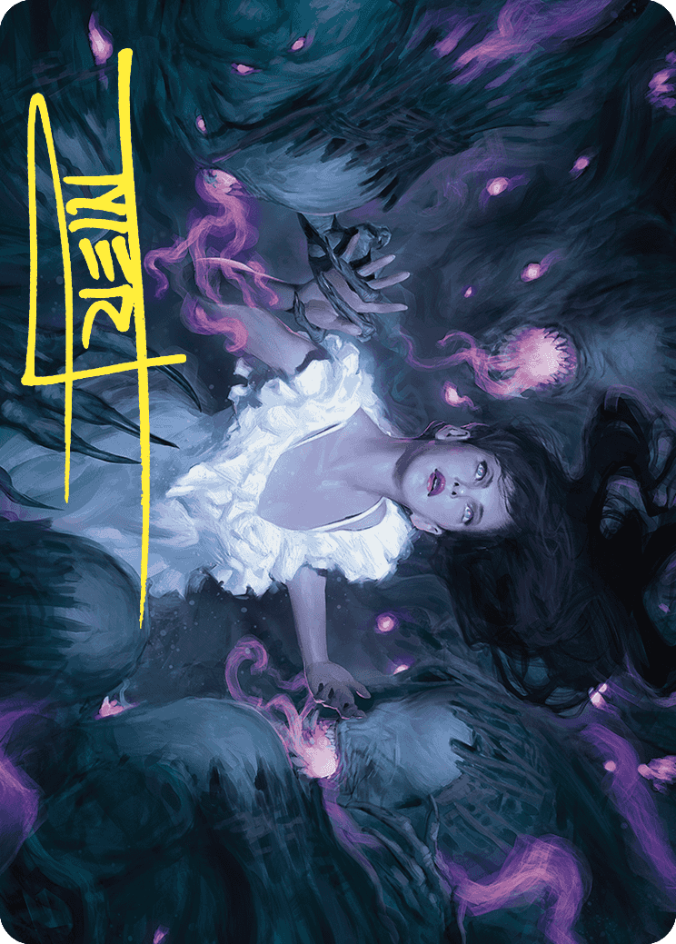 Neva, Stalked by Nightmares Art Card (Gold-Stamped Signature) [Wilds of Eldraine Art Series] | Cards and Coasters CA