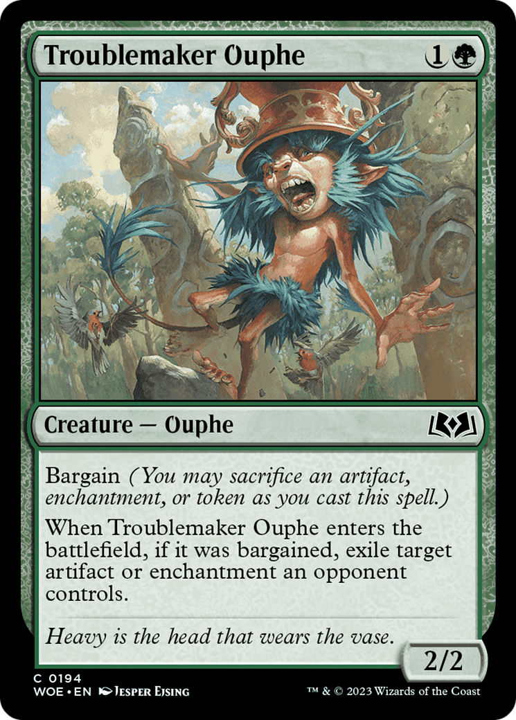 Troublemaker Ouphe [Wilds of Eldraine] | Cards and Coasters CA