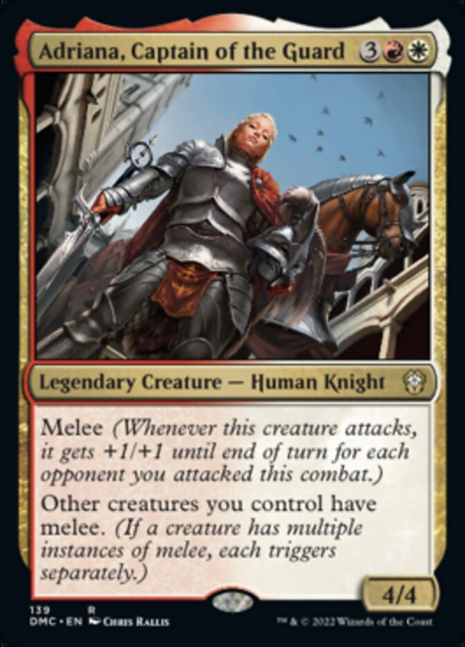 Adriana, Captain of the Guard [Dominaria United Commander] | Cards and Coasters CA