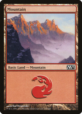 Mountain (244) [Magic 2013] | Cards and Coasters CA