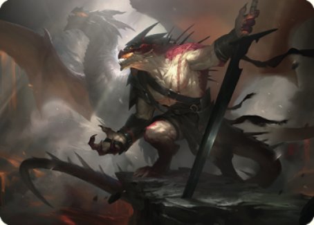 Rivaz of the Claw Art Card [Dominaria United Art Series] | Cards and Coasters CA