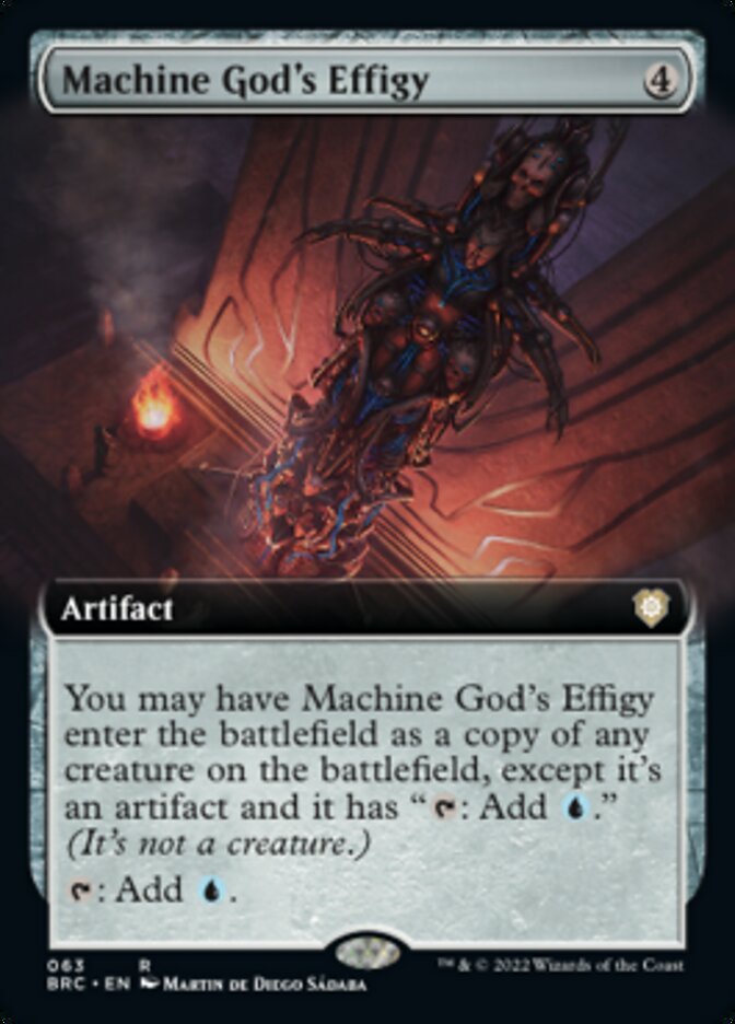 Machine God's Effigy (Extended Art) [The Brothers' War Commander] | Cards and Coasters CA