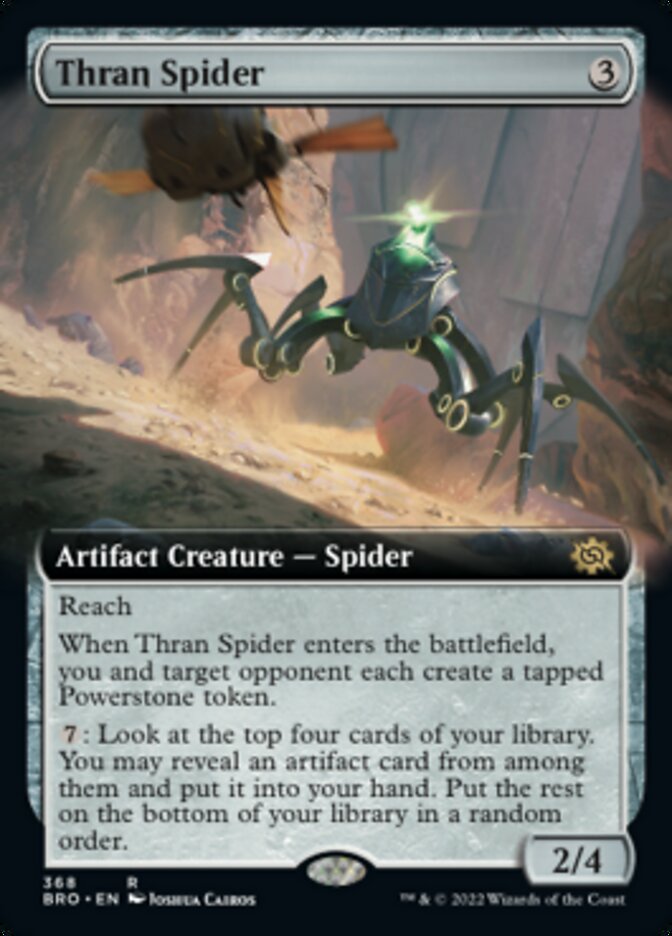 Thran Spider (Extended Art) [The Brothers' War] | Cards and Coasters CA