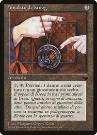 Amulet of Kroog (Italian) - "Amuleto di Kroog" [Renaissance] | Cards and Coasters CA