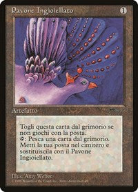 Jeweled Bird (Italian) - "Pavone Ingioiellato" [Renaissance] | Cards and Coasters CA