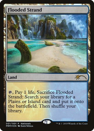 Flooded Strand [Nationals Promos] | Cards and Coasters CA