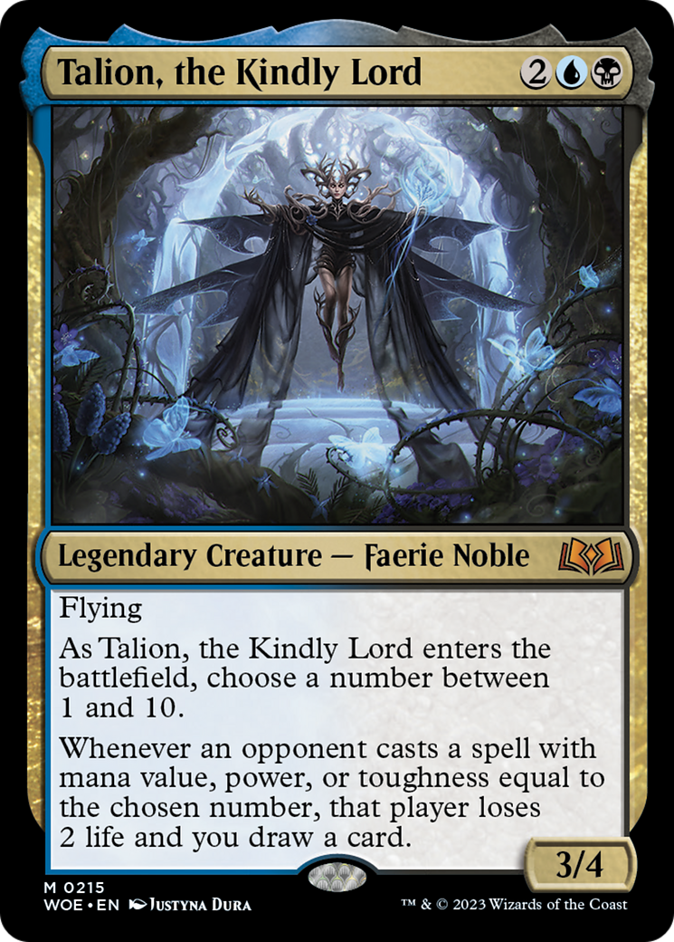 Talion, the Kindly Lord [Wilds of Eldraine] | Cards and Coasters CA