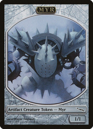 Myr Token (Mirrodin) [Magic Player Rewards 2004] | Cards and Coasters CA