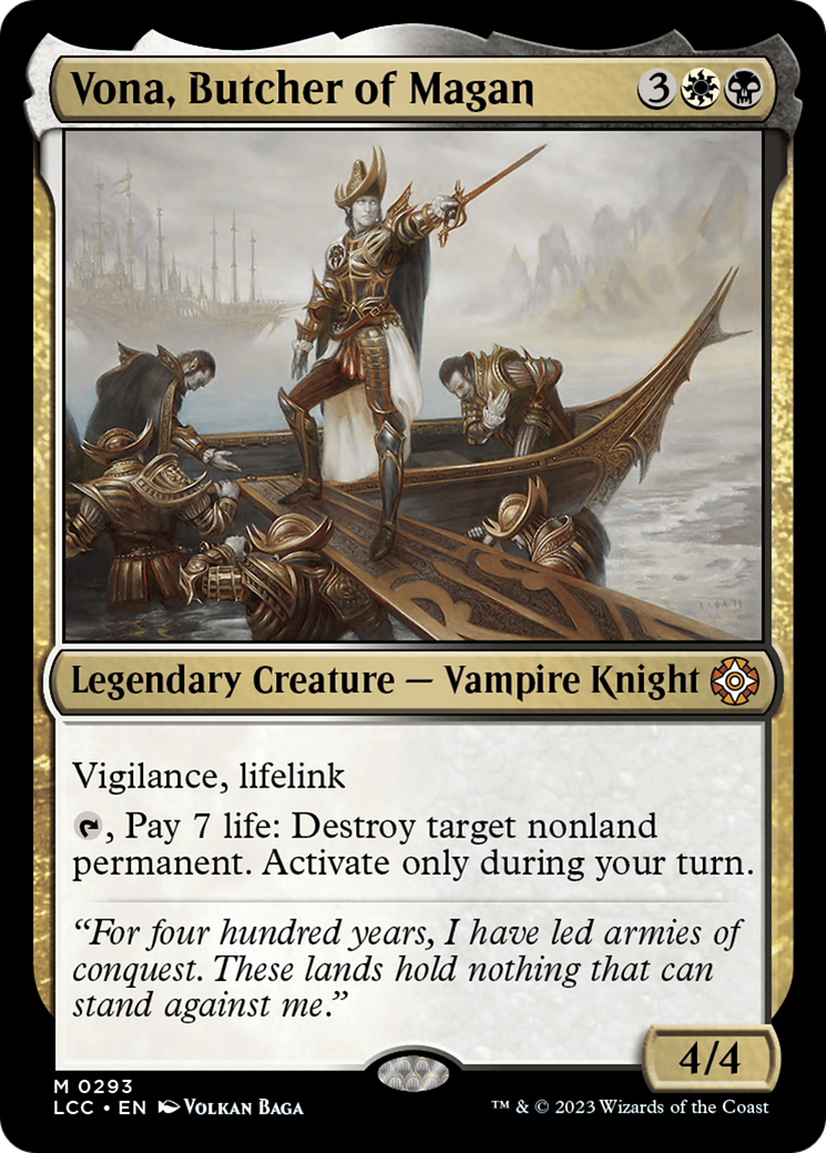 Vona, Butcher of Magan [The Lost Caverns of Ixalan Commander] | Cards and Coasters CA