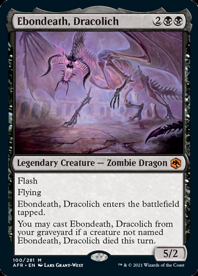 Ebondeath, Dracolich [Dungeons & Dragons: Adventures in the Forgotten Realms] | Cards and Coasters CA