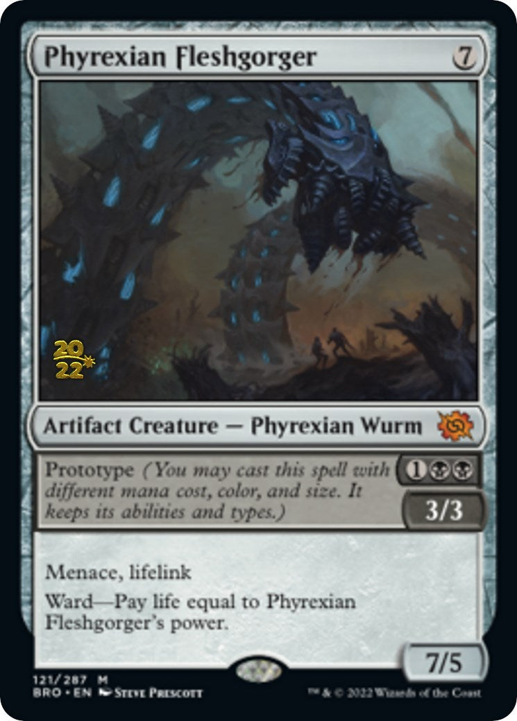 Phyrexian Fleshgorger [The Brothers' War: Prerelease Promos] | Cards and Coasters CA