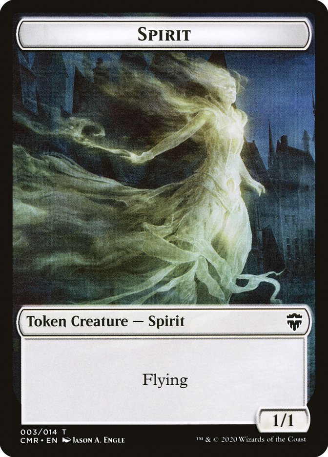 Spirit Token [Commander Legends Tokens] | Cards and Coasters CA