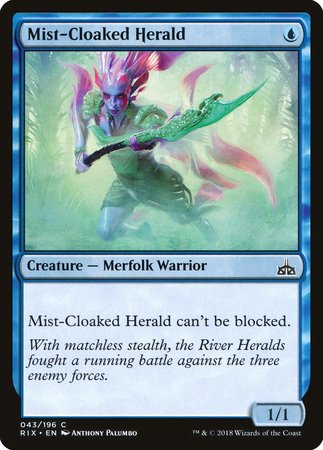 Mist-Cloaked Herald [Rivals of Ixalan] | Cards and Coasters CA