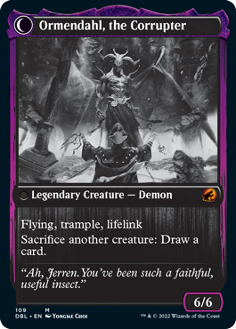 Jerren, Corrupted Bishop // Ormendahl, the Corrupted [Innistrad: Double Feature] | Cards and Coasters CA